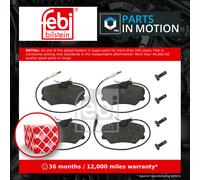 febi bilstein 16258 Brake Pad Set with bolts, 1 unit