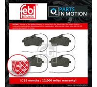 Febi Bilstein 16547 Disc Brake Brake Pad Set Fits Peugeot 407 2.0 HDi 2004-2022