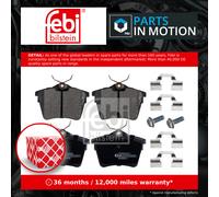 Febi Bilstein 16548 Disc Brake Brake Pad Set Fits Peugeot 607 2.2 HDi 2000-2011