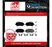 Ferdinand Bilstein Brake Pads Set Front 16827 Febi E172232 E172592 Fits Peugeot & Citroen