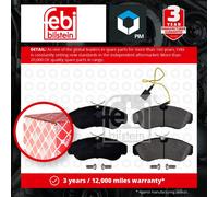 Brake Pads Set fits FIAT DUCATO 230, 244 2.8D Front 1997 on 71753040 77362233