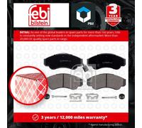 Brake Pad set 16663 by Febi Bilstein Front Axle - Single set