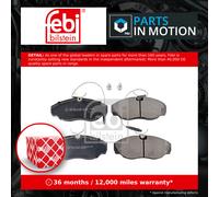 Brake Pads Set fits PEUGEOT BOXER 2.8D Front 99 to 09 E172031 1611458080 425117