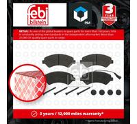 Brake Pads Set fits FIAT DUCATO 250 2.3D Front 2006 on 71770040 71770042 Febi