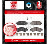 Febi Bilstein 16814 Disc Brake Brake Pad Set Fits Peugeot Boxer 3.0 HDi 145