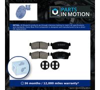 Brake Pads Set fits PEUGEOT ION Front 2010 on Y4F1 Blue Print 1606225680 Quality