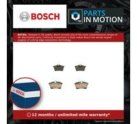 Brake Pads Set fits PEUGEOT PARTNER 1.6D Rear 08 to 18 Bosch 1608520480 425414