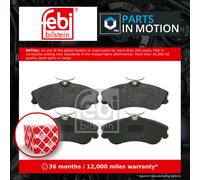 Febi Bilstein 16421 Disc Brake Brake Pad Set Fits Peugeot Partner 1.9 D 2.0 HDI