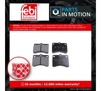 Brake Pads Set fits PIAGGIO PORTER 1.4D Front 1998 on LDW1404 0449187227 Febi