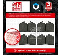 Febi Bilstein 16516 Disc Brake Brake Pad Set Fits Porsche 911 3.6 Carrera 4
