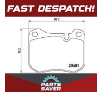 BREMBO P 65 002 Brake pad set