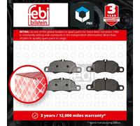 Brake Pads Set fits PORSCHE BOXSTER 981 2.7 Front 12 to 16 MA1.22 98135193900