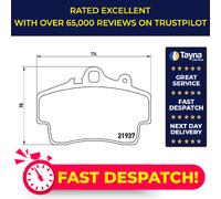 Brake Pads Set fits PORSCHE BOXSTER 986, 987 2.7 Front 99 to 09 Brembo Quality
