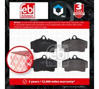 Febi Bilstein 16521 Disc Brake Brake Pad Set Fits Porsche Boxster S 3.4 '96-'09