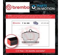 Brake Pads Set fits PORSCHE BOXSTER 986, 987 3.2 Rear 99 to 06 Brembo Quality