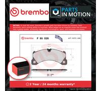 Brake Pads Set fits PORSCHE CAYENNE 92A 4.2D Front 2012 on MCU.DB Brembo Quality