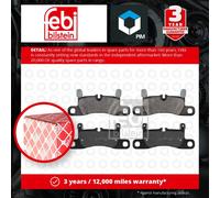 Brake Pad Set, disc brake FEBI 16809 for VW TOUAREG (7P5, 7P6) 3.6 2010-2018