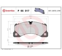Brake Pads Set fits PORSCHE CAYENNE 92A, 9PA 4.8 Front 2007 on Brembo Quality