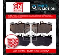 Brake pads Front Axle 116176 FEBI BILSTEIN for PORSCHE CAYENNE