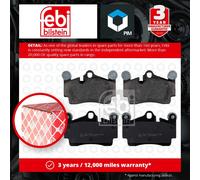 Brake Pads Set fits PORSCHE CAYENNE 9PA 4.8 Rear 07 to 10 95535293900 Febi New