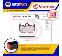 Brake Pads Set fits PORSCHE CAYENNE 9PA 4.8 Rear 07 to 10 M48.51 Brembo Quality