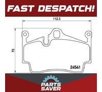 Brake pads P 65 028 BREMBO for PORSCHE BOXSTER Spyder CAYMAN BOXSTER 718 BOXSTER