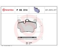 Brake Pads Set fits PORSCHE CAYMAN 987 3.4 Front 05 to 09 M97.21 Brembo Quality
