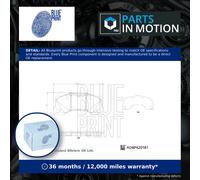 Brake Pads Set fits PORSCHE MACAN 95B 2.9 Front 2018 on Blue Print 9Y0698151AP