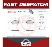Brake Pads Set fits PORSCHE MACAN 95B 2.9 Rear 2019 on DGRB Brembo 9A769845100
