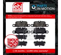Febi Bilstein 116174 Disc Brake Brake Pad Set Fits Porsche 911 3.8 Carrera S