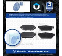 Brake Pads Set fits PROTON PERSONA 1.6 Rear 94 to 04 4G92 Blue Print MB928314