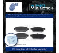 Brake Pads Set fits PROTON SATRIA GTi Rear 1.6 1.8 96 to 00 Blue Print MB928314