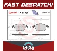 Brake Pads Set fits RANGE ROVER EVOQUE L538 2.0 Front 11 to 19 Brembo LR027309