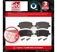 Brake Pads Set fits RANGE ROVER EVOQUE L538 Rear 2.0 2.0D 2.2D 11 to 19 LR043285
