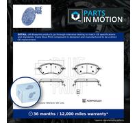 Brake Pads Set fits RANGE ROVER EVOQUE L551 2.0D Front 2018 on Blue Print New