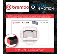 Brake Pads Set fits RANGE ROVER SPORT L320 2.7D Front 05 to 13 Brembo 107856041