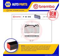 Brake Pads Set fits RANGE ROVER SPORT L320 3.6D Front 06 to 13 Brembo 107856041