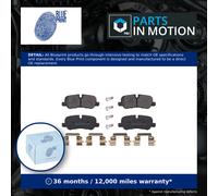 Brake Pads Set fits RANGE ROVER SPORT L320 5.0 Rear 09 to 13 Blue Print LR010664