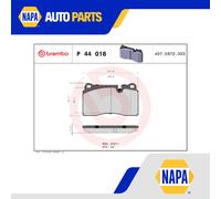 Brake Pads Set fits RANGE ROVER SPORT L320 4.2 Front 05 to 13 Brembo 107856041