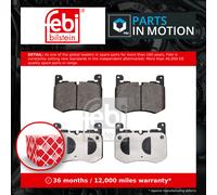 Brake Pads Set fits RANGE ROVER VELAR L560 5.0 Front 2019 on LR119717 LR134709