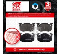 Brake Pads Set fits RENAULT CLIO Mk1 Rear 1.2 1.8 2.0 90 to 98 7701202210 Febi