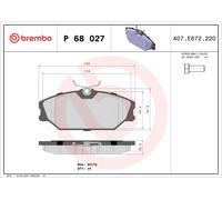 Brake Pads Set fits RENAULT CLIO Mk2 2.0 Front 00 to 09 Brembo 410604441R New