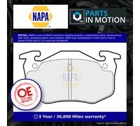 Brake Pads Set fits RENAULT CLIO Mk2 2.0 Rear 00 to 09 NAPA 7701202050 Quality
