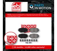 Brake Pads Set fits RENAULT CLIO 1.5D Front 2019 on 410608885R Febi Quality New