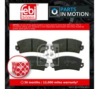 FEBI BILSTEIN 16407 Brake pad set
