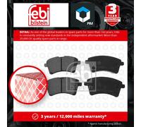 Febi Bilstein 116184 Front Brake Pad Set For Renault Kangoo/Grand Kangoo 1.6 16V