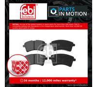 Febi Bilstein 116184 Front Brake Pad Set For Renault Kangoo/Grand Kangoo 1.6 16V