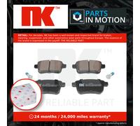 NK Rear Brake Pad Set for Mercedes Benz Citan 1.5 Litre June 2013 to June 2021