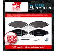 Brake Pads Set fits RENAULT KANGOO FC, KC 1.6 Front 1999 on 7701205512 Febi New