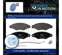 Brake Pads Set fits RENAULT KANGOO 1.9D Front 1997 on F9Q790 Blue Print Quality